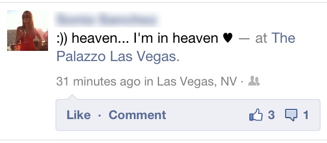 Heaven...I'm in Heaven Facebook Post
