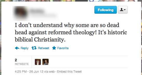 Biblical Christianity tweet