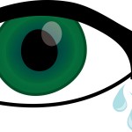Eye with tears