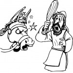Balaam with a donkey