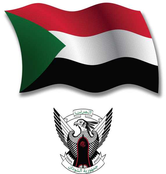 Sudan's flag and coat of arms