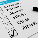 Atheist checked off on list