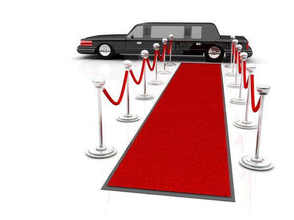 Limo with red carpet